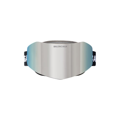 Ski Mask Goggles in Mirror Silver